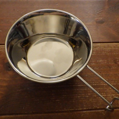 Tô Inox Φ12cm Echo Metal Có Quai Cầm, Treo Tiện Dụng