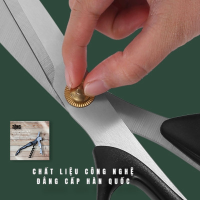 Kéo Hàn Quốc GGOMI Nhà Bếp Cắt Gà Cắt Đồ Đa Năng ( Tặng Khui 3 in 1 )