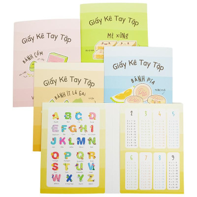 Giấy Kê Tay Tập Bánh Việt - The Sun - Bánh Ít Lá Gai - Màu Cam