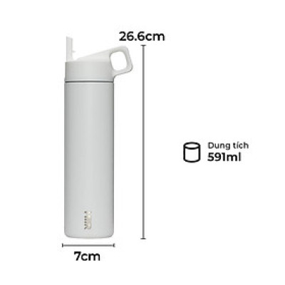 Bình giữ nhiệt MiiR kèm ống hút chống tràn thương hiệu Mỹ nhập khẩu chính hãng 