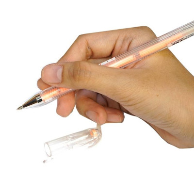 Bút Dạ Quang Crown HIR-500P - Mực Cam