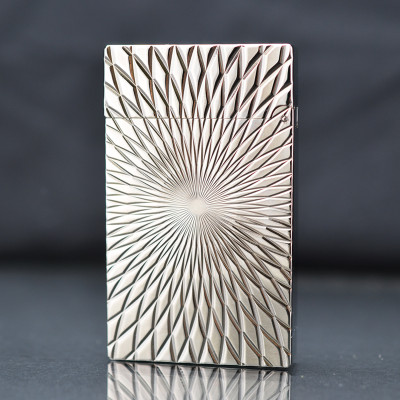 Vỏ Hột Quẹt Bật Lửa Upon Gas Đá D39T Họa Tiết Khắc Hoa Văn Đẹp Độc Lạ - Dùng Gas Đá Cao Cấp