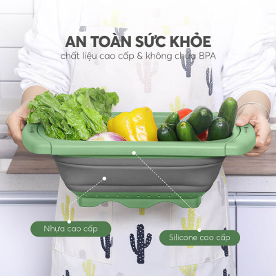 Rổ Gấp Gọn Kê Bồn Rửa Bát Elmich EL8411, Hàng Chính Hãng, Tay Cầm Điều Chỉnh, Nhanh Ráo Nước - JoyMall