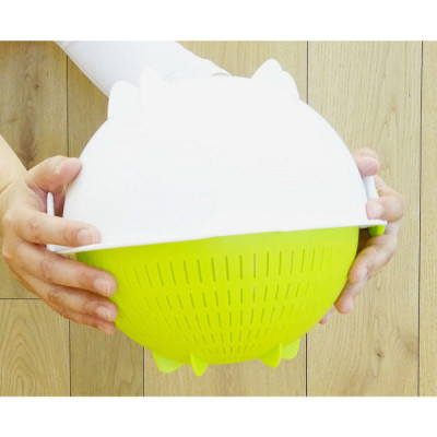 Bộ rổ nhựa đa năng 2 lớp tròn hàng nội địa Nhật Bản