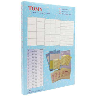 Giấy Dán Decal Tomy A4 No. 143 (44 Tờ)