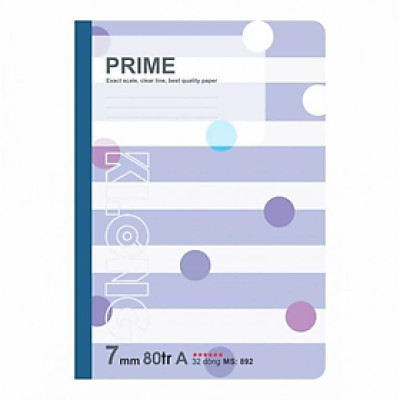 COMBO 10 CUỐN Vở kẻ ngang may dán gáy Prime B5 80 trang 70/76