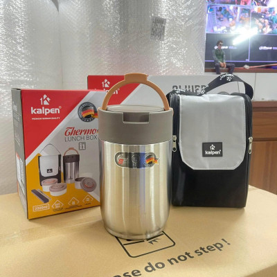 Hộp Cơm Giữ Nhiệt 3 Ngăn Inox Kalpen I1 Thể Tích 2000ml - Hàng chính hãng