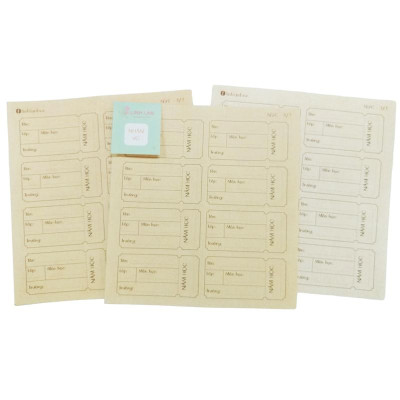 Bộ 24 Nhãn Vở C - Linh Lan