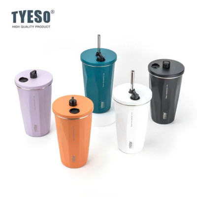 Cốc ly giữ nhiệt TYESO TS-8848A 600ml  bằng thép không gỉ 304  Chống tràn & Giữ nhiệt 12 tiếng