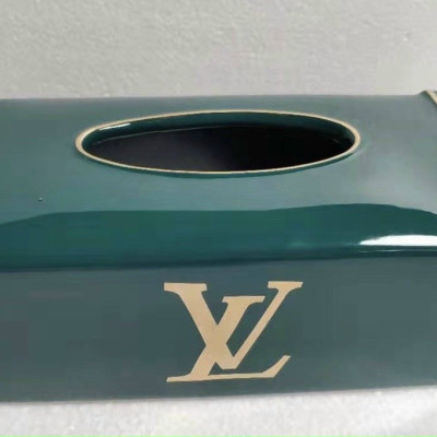 HỘP ĐỰNG GIẤY ĂN BẰNG SỨ MÀU XANH NGỌC LỤC BẢO HỌA TIẾT SAO - VD17