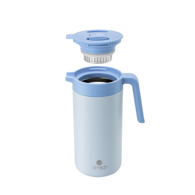 Bình giữ nhiệt gia đình inox 304 Elmich EL8343 1.2L, Hàng chính hãng, có lưới lọc trà, mở nắp một chạm - JoyMall