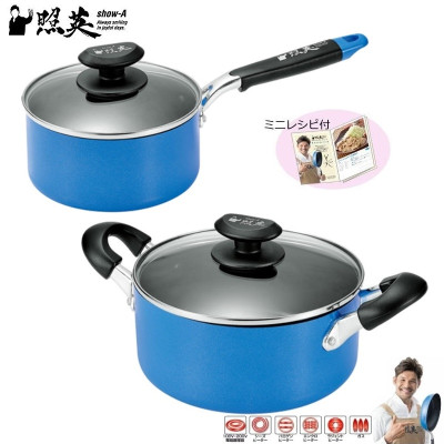 Nồi chống dính cao cấp 5 lớp đáy từ Show-A - Size 20cm - Hàng Nội Địa Nhật Bản