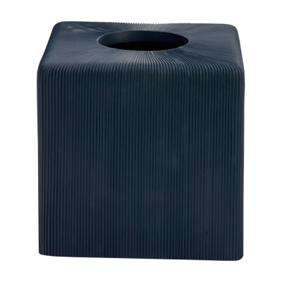 Hộp Đựng Khăn Giấy Nhựa Thuỷ Tinh NAVY Màu Xanh Dương Đậm|Index Living Mall| Nội Thất Thái Lan
