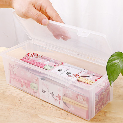 Hộp Nhựa Đựng Muỗng Đũa An Toàn Có Nắp Khóa Sanada 1.6L hàng Made in Japan