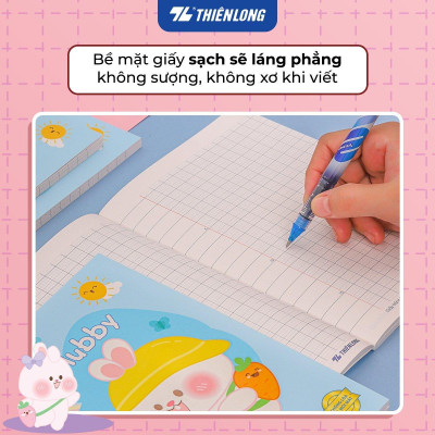 Combo 5 Tập học sinh 96 trang 5 ô ly vuông 2mm chấm kẻ 2/3 100gsm NB-118 Thiên Long - Mẫu ngẫu nhiên