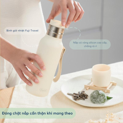 Bình Giữ Nhiệt Fuji Travel 500 ml - Inochi HNK.BNFT.3139 (Mẫu Màu Giao Ngẫu Nhiên)