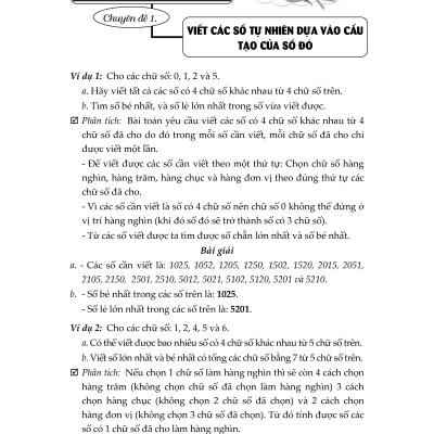 Chuyên đề Bồi dưỡng học sinh giỏi toán 4 