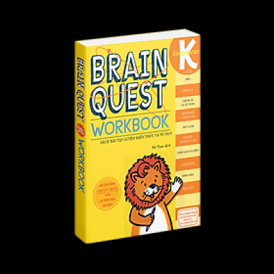 Sách brain quest workbook kindergarten phát triển tư duy iq cho bé ( 5 - 6 tuổi )