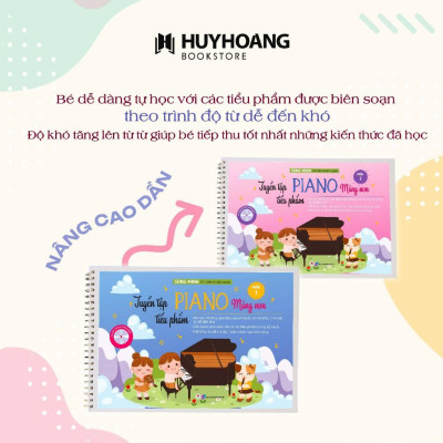 Sách - Tuyển Tập Tiểu Phẩm Piano Măng Non - Sách Học Piano Cho Thiếu Nhi - Huy Hoàng Bookstore