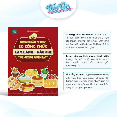 Combo 2 sách: Hướng dẫn tự học 30 Công thức làm bánh nấu chè và Hướng dẫn pha chế Trà sữa & Cà phê (Combo/lẻ)