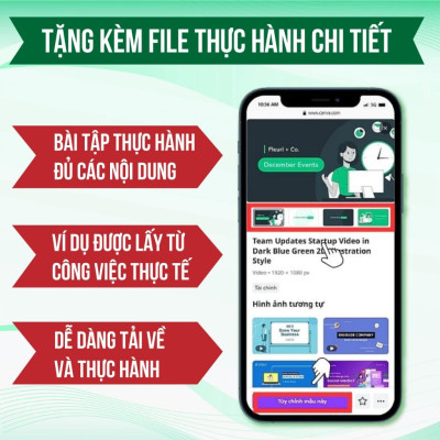 Sách 21 Ngày Làm Chủ Canva, Tặng Video Hướng Dẫn, Tặng File Thực Hành, Xuất Bản Chính Hãng, Quyển 1