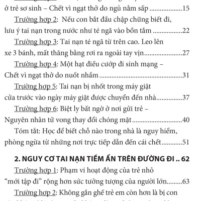 Phòng tránh tai nạn ở trẻ nhỏ: Bảo vệ trẻ khỏi những sự cố, bắt nạt, lạm dụng