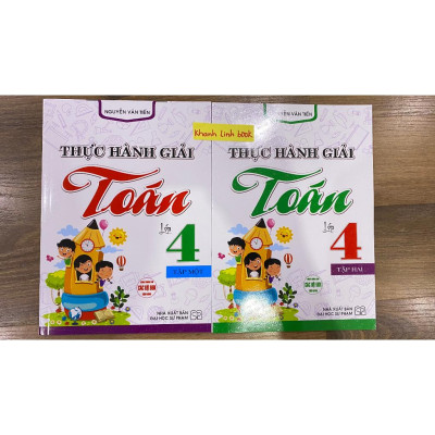 Sách - Combo Thực Hành Giải Toán Lớp 4 Tập 1 + 2 (Dùng Chung Cho Các Bộ SGK Hiện Hành)