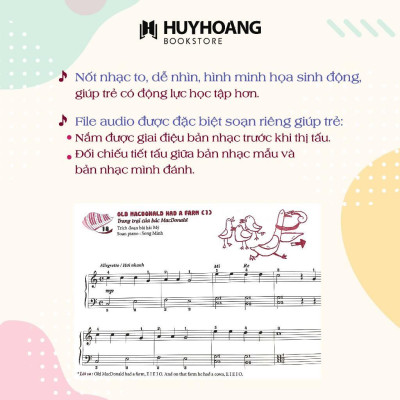 Sách - Tuyển Tập Tiểu Phẩm Piano Măng Non - Sách Học Piano Cho Thiếu Nhi - Huy Hoàng Bookstore