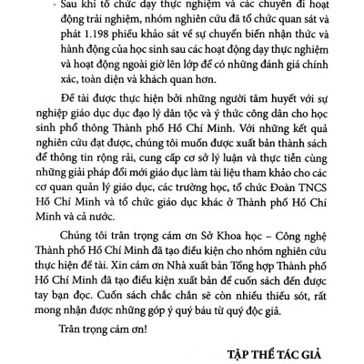Đổi Mới Giáo Dục Đạo Lý Dân Tộc Và Ý Thức Công Dân Cho Học Sinh Trung Học Phổ Thông Thành Phố Hồ Chí Minh Qua Các Môn Xã Hội - Nhân Văn