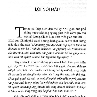 Đổi Mới Giáo Dục Đạo Lý Dân Tộc Và Ý Thức Công Dân Cho Học Sinh Trung Học Phổ Thông Thành Phố Hồ Chí Minh Qua Các Môn Xã Hội - Nhân Văn