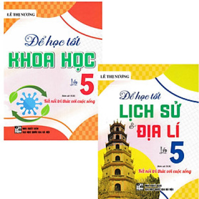 Sách - Combo Để Học Tốt Khoa Học + Lịch Sử Và Địa Lí Lớp 5 (Bám Sát SGK Kết Nối Tri Thức Với Cuộc Sống) (Bộ 2 Cuốn) - HA