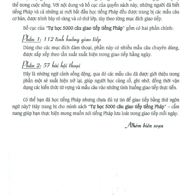 Tự Học 5000 Câu Giao Tiếp Tiếng Pháp
