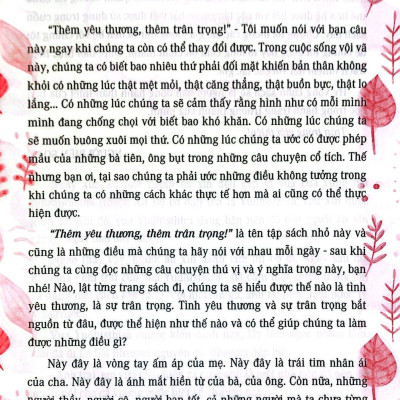 Thói Quen Tốt Của Những Đứa Trẻ Chăm Ngoan - Thêm Yêu Thương, Thêm Trân Trọng!