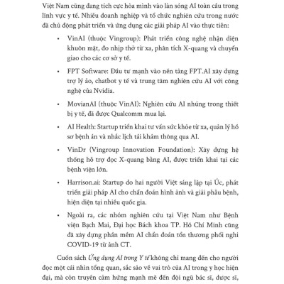 Sách - Ứng Dụng AI Trong Y Tế - Học Máy, Học Sâu Và Tương Lai Y Học