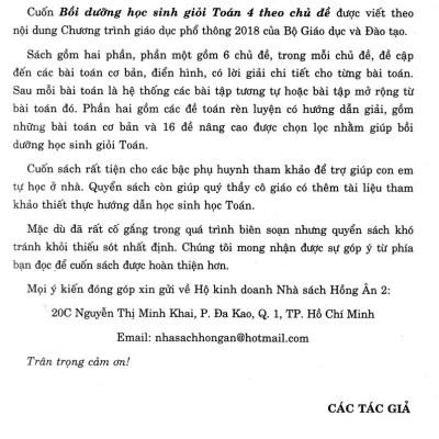 Bồi Dưỡng Học Sinh Giỏi Toán 4 Theo Chủ Đề (Dùng Chung Cho Các Bộ SGK Hiện Hành)_HA