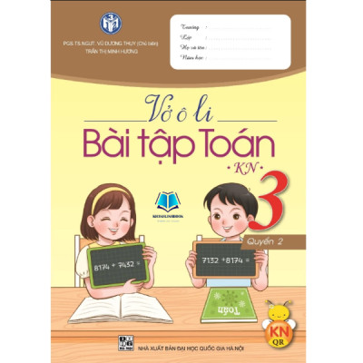 Sách - Vở ô li Bài tập Toán lớp 3 - Bộ Kết nối tri thức (2 quyển)