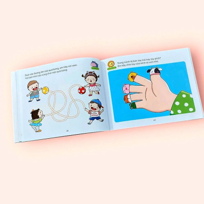 Sách cho bé - Hỏi Đáp Thông Minh - Rèn Luyện Não Trái Não Phải - Tập 2 - Sách tương tác - Dành cho trẻ từ 3+