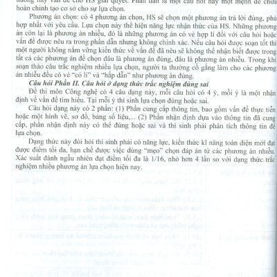 Ôn Luyện Trắc Nghiệm Thi Tốt Nghiệp Trung Học Phổ Thông (năm 2025) Môn Công Nghệ (Định Hướng Nông Nghiệp)