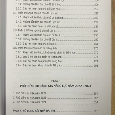 Sách - Hướng dẫn thi đánh giá năng lực của Đại học Quốc gia Hà Nội năm 2025 (Highschool Student Assessment - HSA)