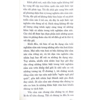 Dẫn Luận Về Cảm Xúc