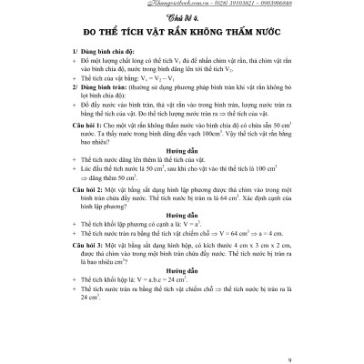 Chuyên Đề Bồi Dưỡng Học Sinh Giỏi Vật Lí 6