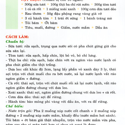 30 Món Ngon Đãi Tiệc (VT)