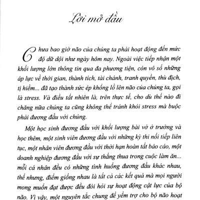 Chế Độ Ăn Bổ Trí Não Giảm Stress