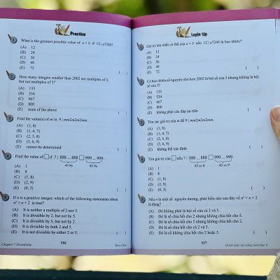Combo sách Đánh thức tài năng toán học 6 và 50 thủ thuật toán ( 2 cuốn ), sách kiến thức toán học lớp 6 lớp 7 - Hiệu sách Genbooks
