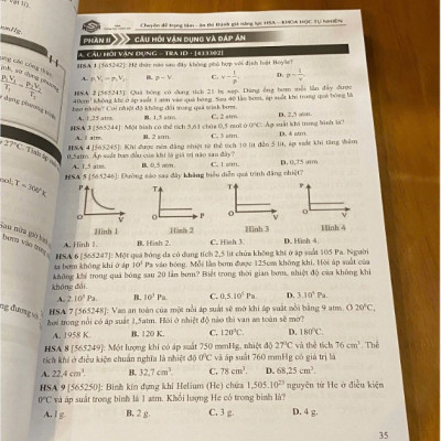 Sách Luyện Đề & Tổng Ôn Thi Khoa Học Tự Nhiên (Vật Lí, Hóa Học, Sinh Học) - Đánh Giá Năng Lực & THPT Quốc Gia | HSA BOOKs