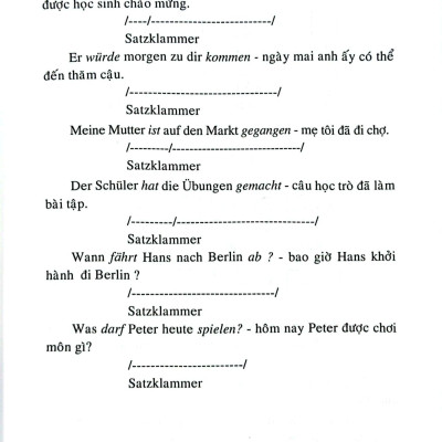 Cách Cấu Tạo Câu Tiếng Đức (Tái Bản 2024)