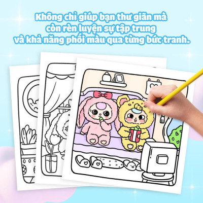 Sách Tô Màu - Baby Three & Cầu Vồng Cảm Xúc - Megabook