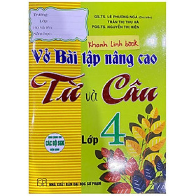 Sách Vở Bài Tập Nâng Cao Từ Và Câu Lớp 4