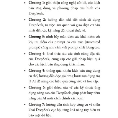 Sách - Deepseek Ứng Dụng - Làm Chủ AI Mã Nguồn Mở, Từ Cơ Bản Đến Thực Chiến