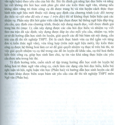 Ôn Luyện Trắc Nghiệm Thi Tốt Nghiệp Trung Học Phổ Thông (năm 2025) Môn Ngữ Văn